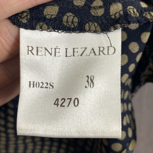 Top donna a pois in seta Rene Lezard FR 38 o US 6 - Foto 5 di 7