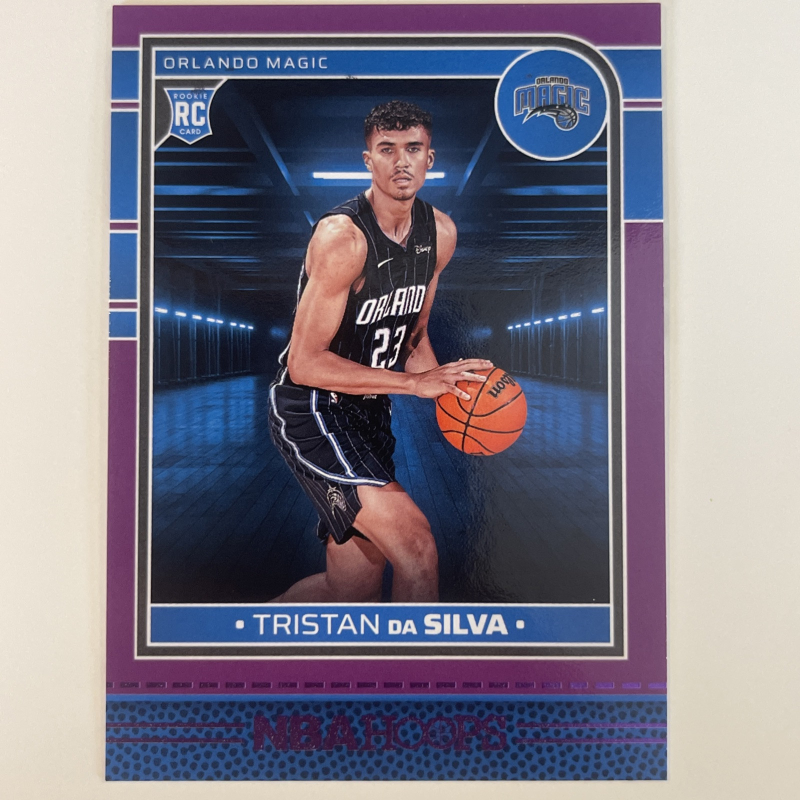 2024-25 NBA Hoops TRISTAN DA SILVA RC #248 PURPLE SP Orlando Magic Rookie