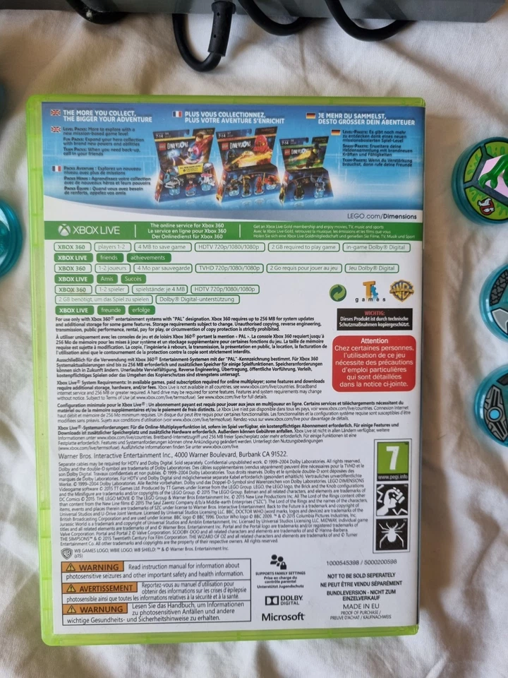 LEGO Dimensions XBox 360 Spiel Nur Disk mit OVP Zustand Sehr Gut - Bild 2 von 2