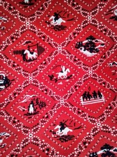 Robert Kaufman Red Bandana Classic Paisley Cotton Fabric