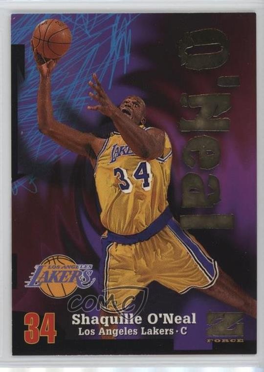 1998 NBA Wrapper Rebound Prizes Shaquille O'Neal (Z-Force) #2 HOF 02v3