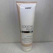 Coochy Plus Intimate Shaving Cream FRAGRANCE FREE For Pubic,Bikini Line-Tube 8oz