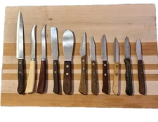 Vtg Lot Of 11 Kitchen Knives Ekco Flint USA Stainless Vanadium Japan Quikut EUC