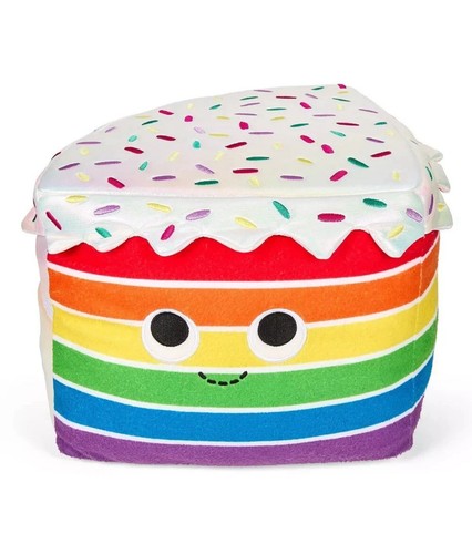 NECA Yummy World Kidrobot 13" Plush Rainbow Cake NEW With Tags, Free Shipping