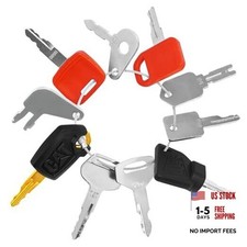 10 Heavy Construction Equipment Keys Master Set, Replacement Ignition Key Fits