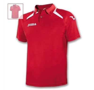 Joma Champion Polo Shirt 1007S12.60 Red/White Size Large