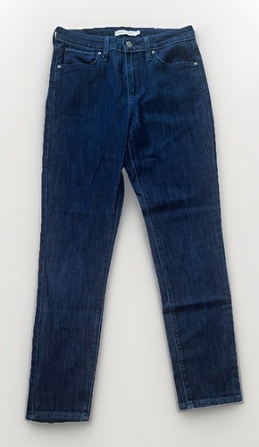 Levi's 721 High Rise Skinny Blue Jeans Stretch Women's Size 29 Dark Wash - Picture 1 of 13