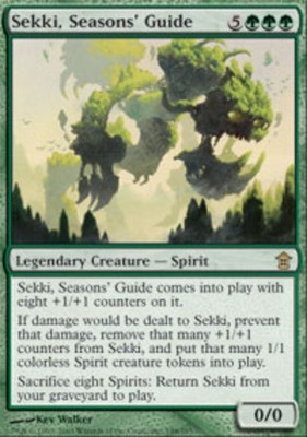 MTG Sekki, Seasons' Guide, Saviors of Kamigawa, Damaged, English