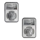 2024 Morgan & Peace NGC MS-70 FUN Show Releases 2-Coin Set