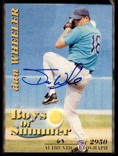 2001 Royal Rookies Throwbacks #BOS4 Dan Wheeler Boys of Summer Autographs #/2950