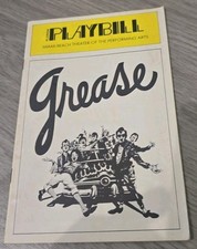 Vintage Grease Musical Playbill From The Miami Beach Theater