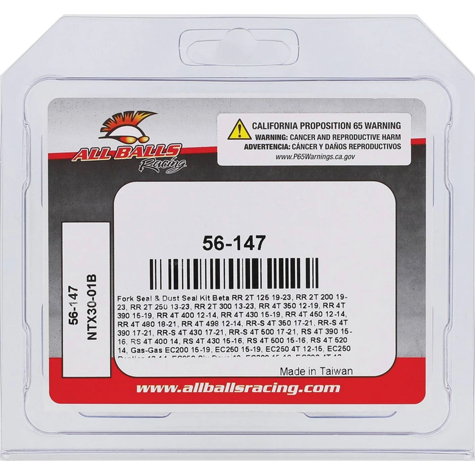 All Balls 56-147 Fork & Dust Seal Kit For Yamaha YZ250F 04-12 YZ450F 04-12 Foto 4 de 4
