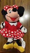 Disney Store Minnie Mouse 8 Inch Bean Bag Plush Vintage