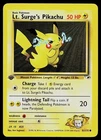 Pokemon Card - Lt. Surge's Pikachu Gym Heroes 81/132 Common 1st Edition
