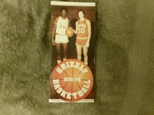1975-76 MONTANA BASKETBALL MEDIA GUIDE 1976 JUD HEATHCOTE MICHEAL RAY RICHARDSON