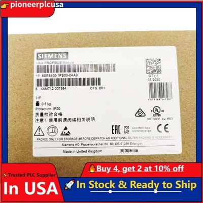 New Siemens 6SE6400-1PB00-0AA0 6SE6 400-1PB00-0AA0 MICROMASTER 4 PROFIBUS module