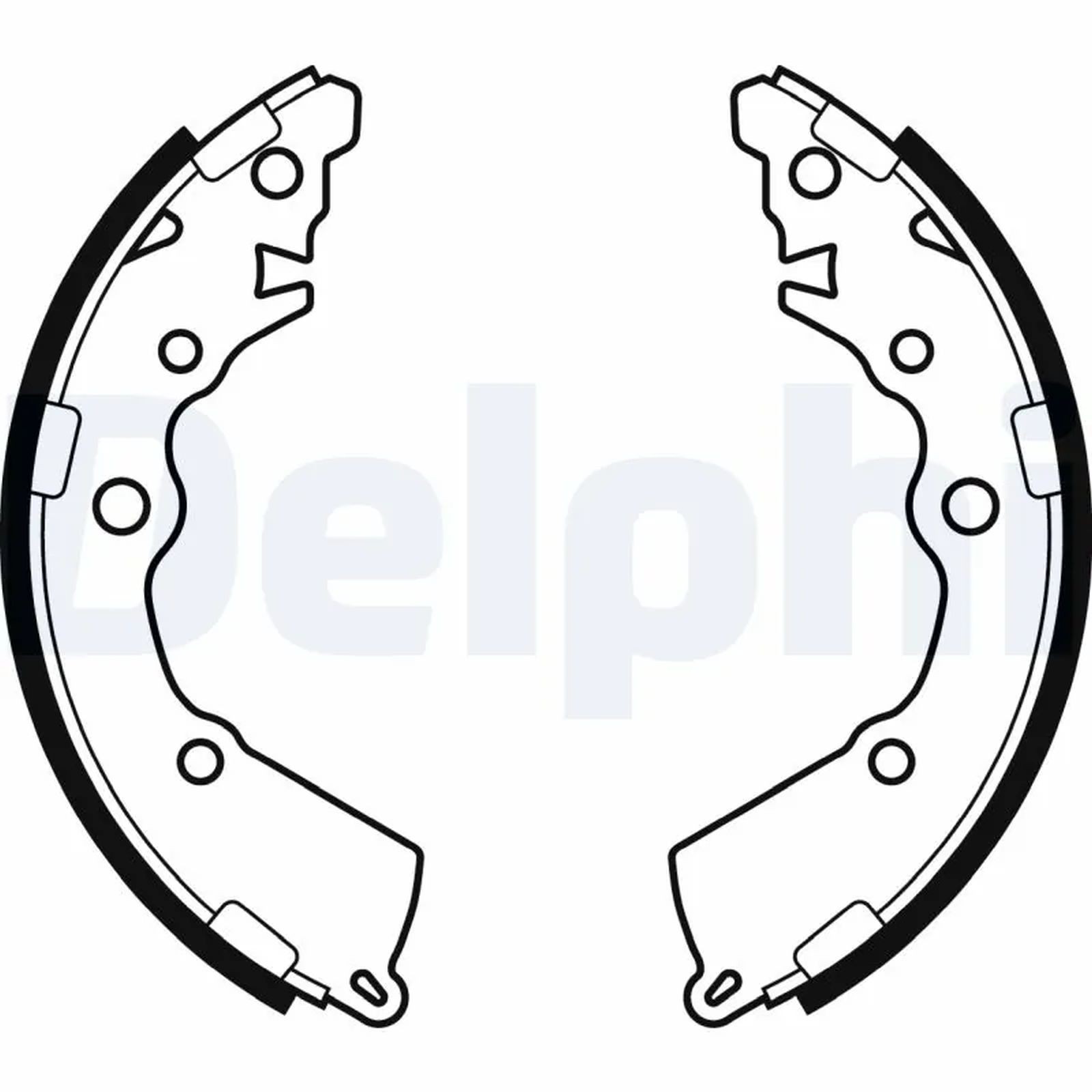 ORIGINAL® Delphi Bremsbackensatz Hinten für Kia PICANTO III PICANTO II Hyundai