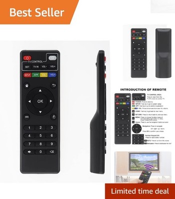 Stylish Black Remote Control for Android TV - Perfect Replacement for MXQ Series