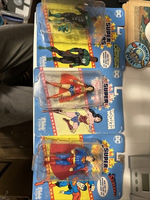 Set Of 3 McFarlane DC Super Powers Green Lantern / Superman / Wonder Woman *New