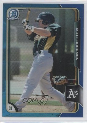 2015 Bowman Chrome Prospects Blue Refractor 104/150 Matt Chapman #BCP225 2l4