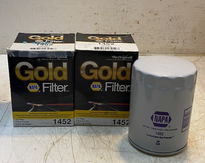 #ad 2 Quantity of Napa Gold Filters 1452 Engine Fuel Oil Filters 2 Quantity $34.99