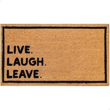 Funny Door Mat - Welcome Mat for Front Door with Non-Slip Backing - Durable