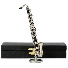 Miniature Bass Clarinet with Stand and Case Mini Musical Instrument Bass Clar...