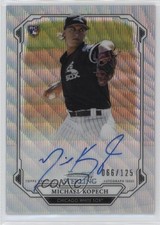 2019 Bowman Sterling Rookie Wave Refractor /125 Michael Kopech Auto 13gc