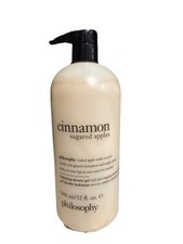 Philosophy Cinnamon Sugared Apples Shampoo Shower Gel Bubble Bath 32 oz w/Pump 0.93 per gallon