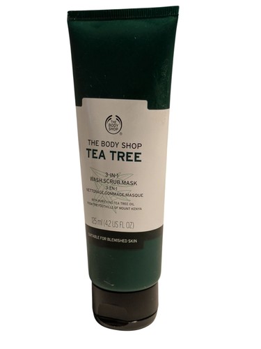 The Body Shop Tea Tree 3 in 1 Wash Scrub & Mask – Purifying Tea Tree Oil New - Picture 2 of 12