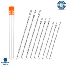 9-Piece Long Sewing Needles Set - Stainless Steel Hand  Craft Needles for Up...