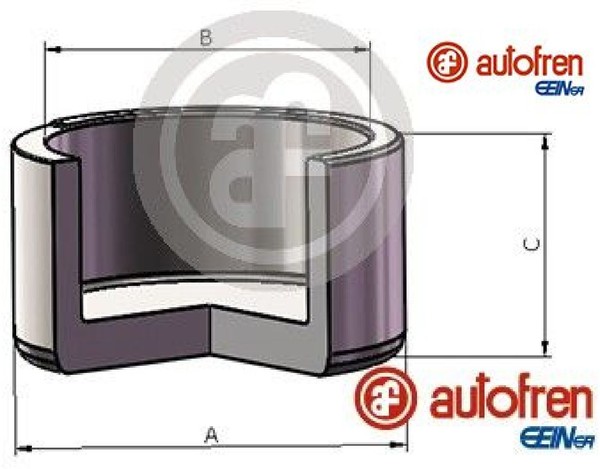 Autofren Seinsa D025734 Kolben FüR Bremssattel Kolben Bremssattel FüR Audi-image