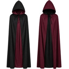 Vampire Hooded Cape Halloween Witch Cloak Cosplay Masquerade Costumes 59  