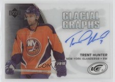 2005-06 Upper Deck Ice Glacial Graphs Trent Hunter #GG-TH Auto 0i5j
