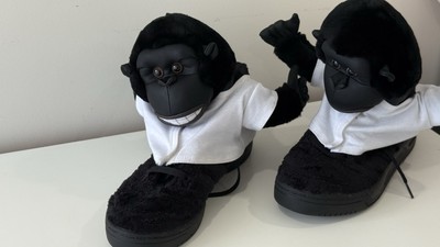 Rare Adidas Jeremy Scott Gorilla Sneakers – Size 10 – Collector's