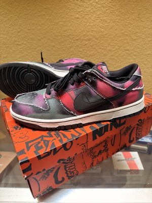Nike Dunk Low Graffiti Pink - DM0108-002 New Authentic - 9.5 