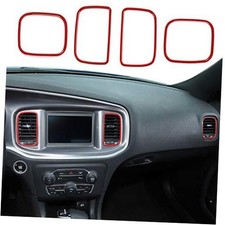 Air Conditioner Center Control AC Panel Vent Trim Cover for 2011-2020 red