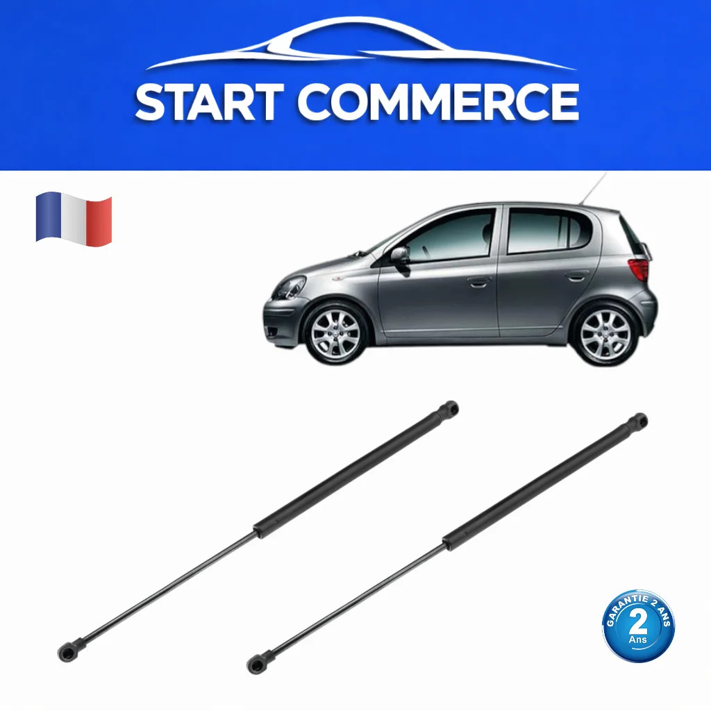 2 Vérins de Coffre Toyota Yaris Idéaux pour Charger vos Courses et Bagages sans Effort