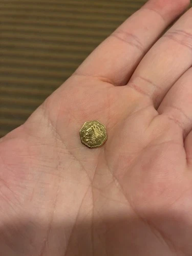 1854 California Gold Liberty 1/2 One Half Coin Token Amazing Condition! Rare!