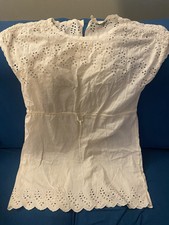 Madewell Ivory Scalloped Eyelet Dress Size 10