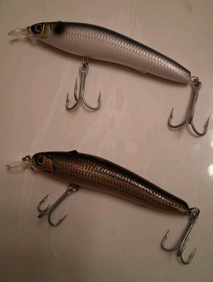 YO Zuri Duel Soft Body Livebait Floating Minnow Lot 110 F & 130 F Unfished RARE