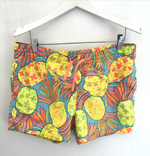 CHUBBIES 4 in Swim Trunks Shorts Neon Pineapple Print Drawstring USA MEN Size M