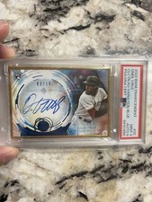 Oneil Cruz RC 2022 Bowman Transcendent Variation Blue Auto /10 PSA 9 Auto 9