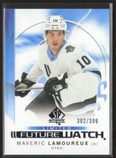2024-25 UD SP Authentic Maveric Lamoureux 182 Future Watch Limited Blue /399 RC
