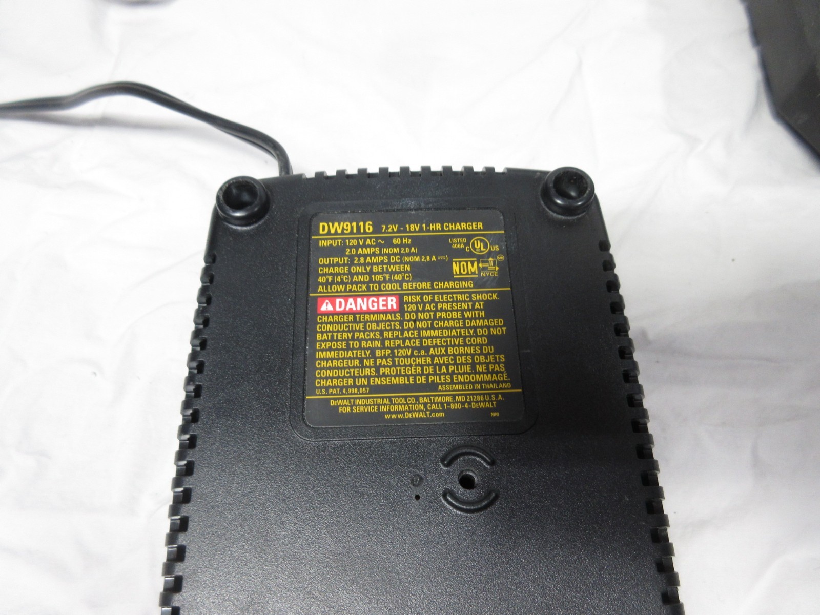 DEWALT Hard Tool Case Box for DC920KA Compact Drill Driver(BOX) + DW9116 charger