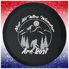 Funny Spare Tire Cover Not All Who Wander Bigfoot Fits Jeep Camper Rv Funny Spare Tire Cover Not All Who Wander Bigfoot Fits Jeep Camper Rv