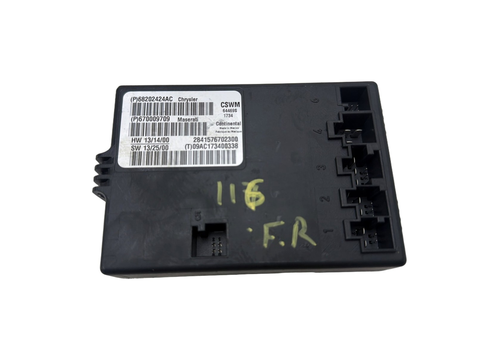 Maserati Ghibli 2014-2020 Seat heater control module P/N 68202424AC