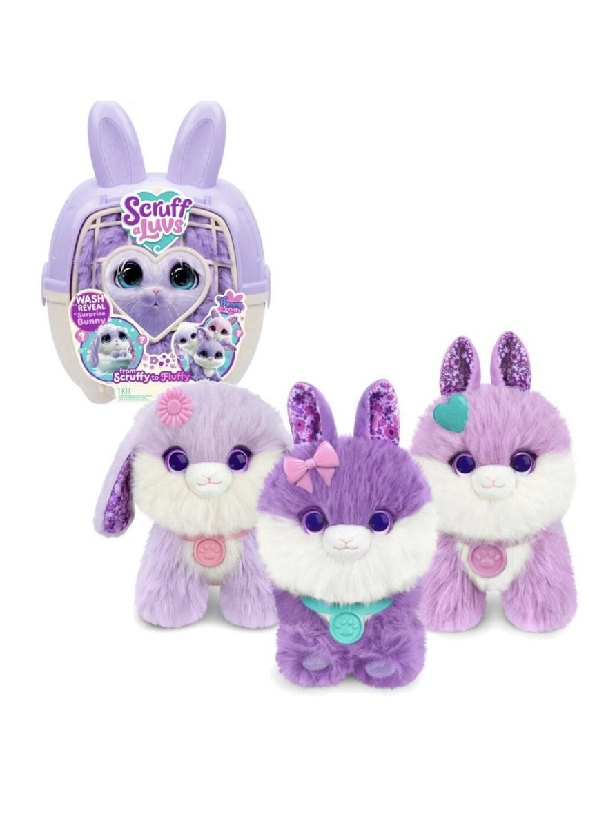 ScruffaLuvs 14cm Bunny Scruff Surprise Plush Toy with Magic Water