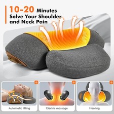 Callixe Thera Pillow Massage Neck Hump, TheraPillow Traction Massager with Heat