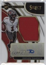 2021 Panini Select White Prizm 10/75 Jaelon Darden #JRS-JDA Auto 11oh
